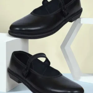 girls black school shoes 6 no